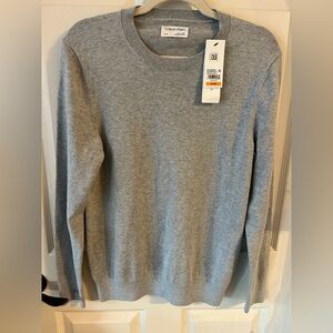 Calvin Klein NWT Heather Gray Crewneck Sweater